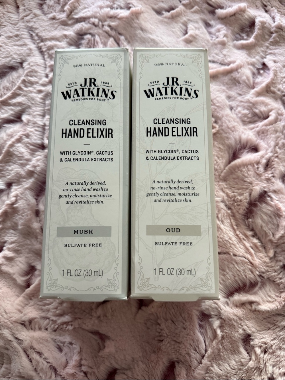 Cleansing Hand Elixir - White 2-Pack (Musk & Oud)